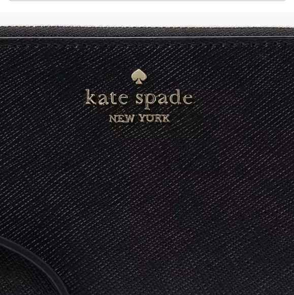 Kate Spade | Lucy L-Zip Wristlet | Black | Small - Picture 3 of 9
